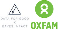 data-for-good & oxfam logos